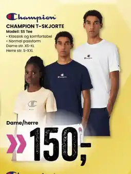 Sport Outlet CHAMPION T-SKJORTE Modell: SS Tee tilbud