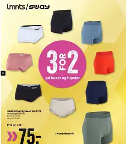 Sport Outlet LMNTS BOXER/SWAY HIPSTER tilbud