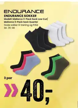 Sport Outlet ENDURANCE SOKKER tilbud