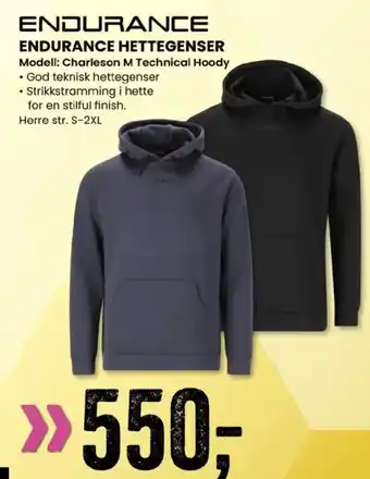 Sport Outlet ENDURANCE HETTEGENSER Modell: Charleson M Technical Hoody tilbud
