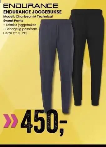 Sport Outlet ENDURANCE JOGGEBUKSE tilbud