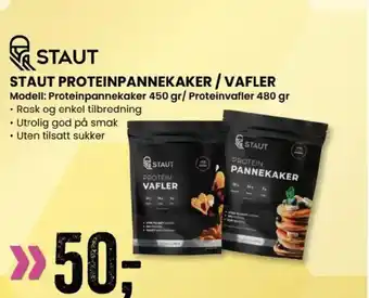Sport Outlet STAUT PROTEINPANNEKAKER/VAFLER tilbud