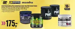 Sport Outlet SWP/MAMBA/SCANDINAVIAN NUTRITION PWO tilbud