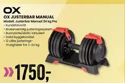 Sport Outlet OX JUSTERBAR MANUAL tilbud