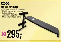 Sport Outlet OX SIT-UP BENK tilbud