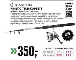 Sport Outlet KINETIC TELESKOPSETT tilbud
