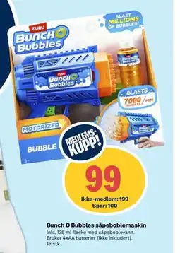 Coop Extra Bunch O Bubbles såpeboblemaskin tilbud