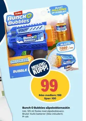 Coop Extra Bunch O Bubbles såpeboblemaskin tilbud