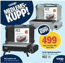 Coop Extra Grab’n’grill gassgrill II tilbud