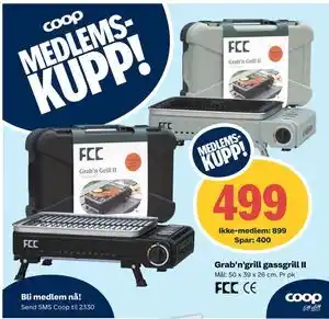 Coop Extra Grab’n’grill gassgrill II tilbud