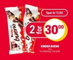 Coop Extra KINDER BUENO tilbud