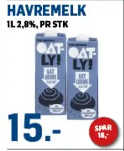 Price Lagerbutikk OATLY Havremelk tilbud