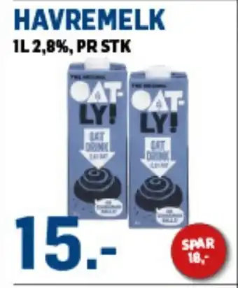 Price Lagerbutikk OATLY Havremelk tilbud
