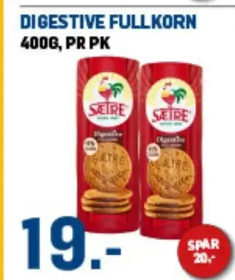 Price Lagerbutikk Digestive fullkorn tilbud