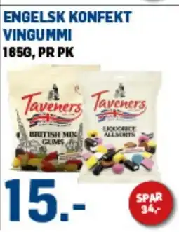Price Lagerbutikk Engelsk konfekt vingummi tilbud