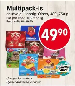 Nærbutikken Multipack-is tilbud