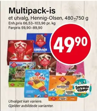 Nærbutikken Multipack-is tilbud