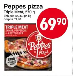 Nærbutikken TRIPLE MEAT Peppes pizza tilbud