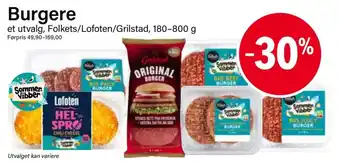 Nærbutikken Burgere tilbud