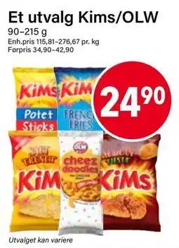Nærbutikken Et utvalg Kims/OLW tilbud