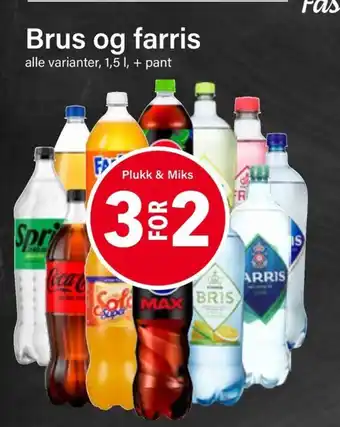 Nærbutikken Brus og farris tilbud