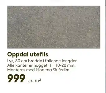 Modena Fliser Oppdal uteflis tilbud