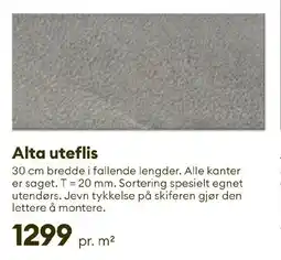 Modena Fliser Alta uteflis tilbud