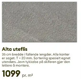 Modena Fliser Alta uteflis tilbud