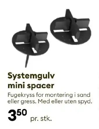 Modena Fliser Systemgulv mini spacer tilbud
