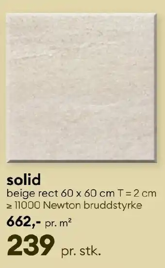 Modena Fliser solid beige rect tilbud