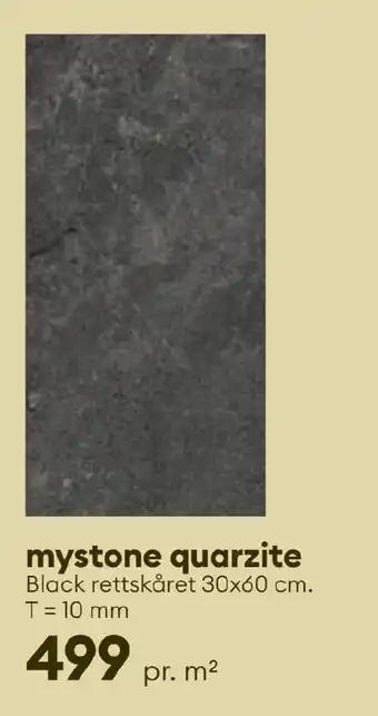 Modena Fliser mystone quarzite Black rettskåret tilbud