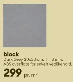 Modena Fliser block Dark Grey tilbud