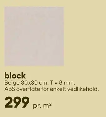 Modena Fliser block Beige tilbud