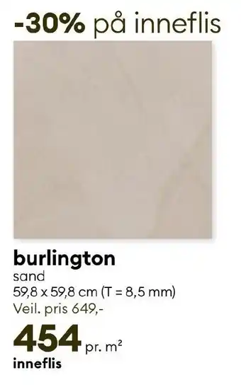 Modena Fliser burlington sand tilbud