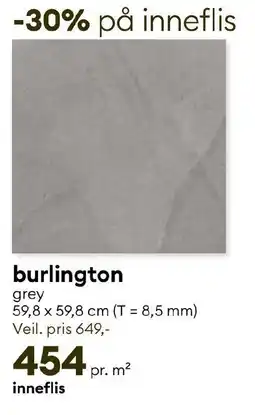 Modena Fliser burlington grey tilbud