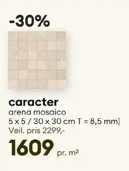 Modena Fliser caracter arena mosaico tilbud