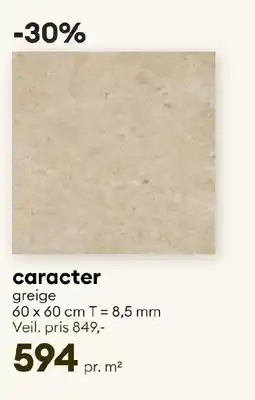 Modena Fliser caracter greige mosaico tilbud