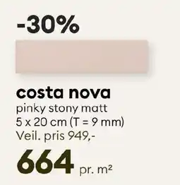 Modena Fliser costa nova pinky stony matt tilbud