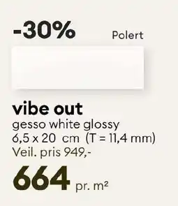 Modena Fliser vibe out gesso white matt tilbud