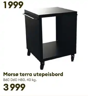 Modena Fliser Morsø terra utepeisbord tilbud