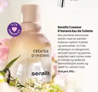 VITA SENSILIS Createur D'Instants Eau de Toilette tilbud