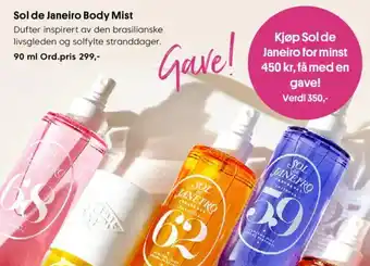 VITA Sol de Janeiro Body Mist tilbud