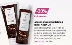 VITA Langvarig fargeresultat med Korres Argan Oil tilbud