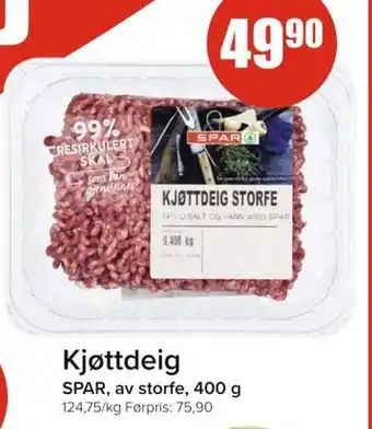 Spar SPAR Kjøttdeig tilbud