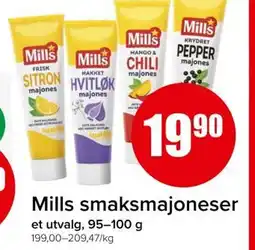 Spar MILLS smaksmajoneser tilbud