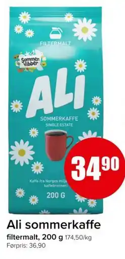 Spar FILTERMALT Ali sommerkaffe tilbud