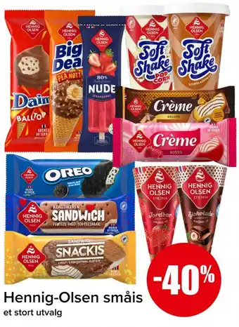 Spar Hennig-Olsen småis tilbud