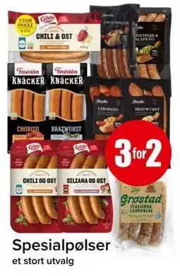 Spar Spesialpølser tilbud