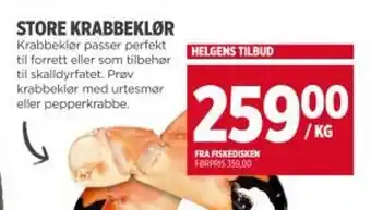 Meny Store krabbeklør tilbud