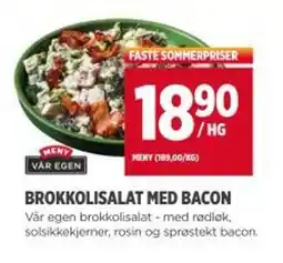 Meny MENY Brokkolisalat med bacon tilbud